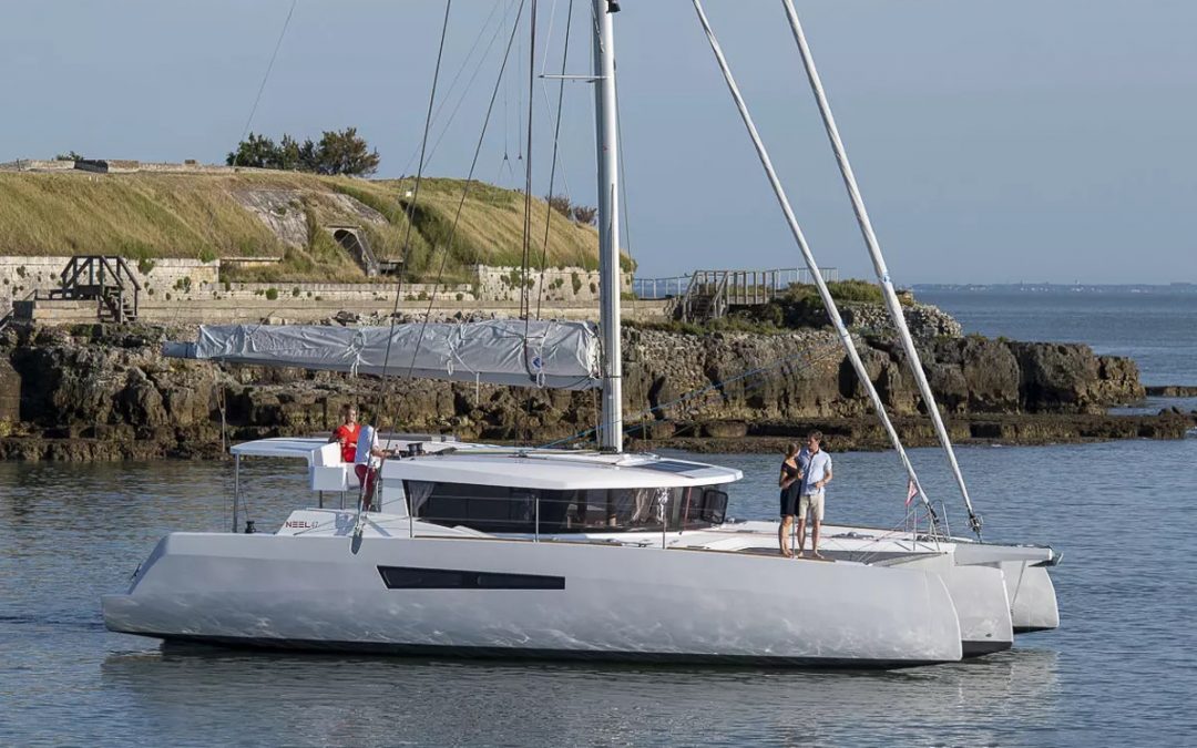 Neel präsentiert seine Trimarane in Port Leucate